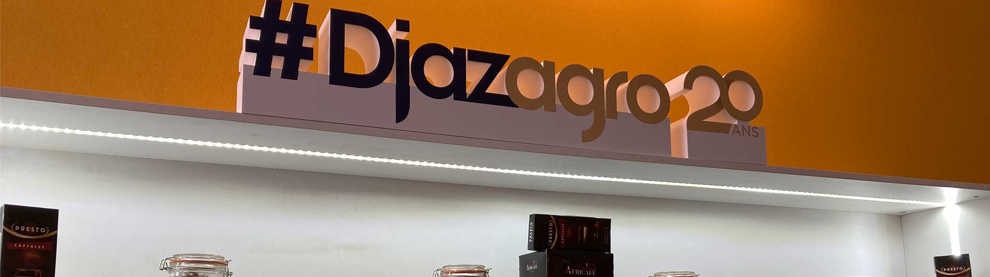 Djazagro logo and food products
